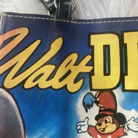 Disney Dumbo Purse Small Shoulder Bag Circus Leather Blue Red Straps Pocket - Picture 4 of 10